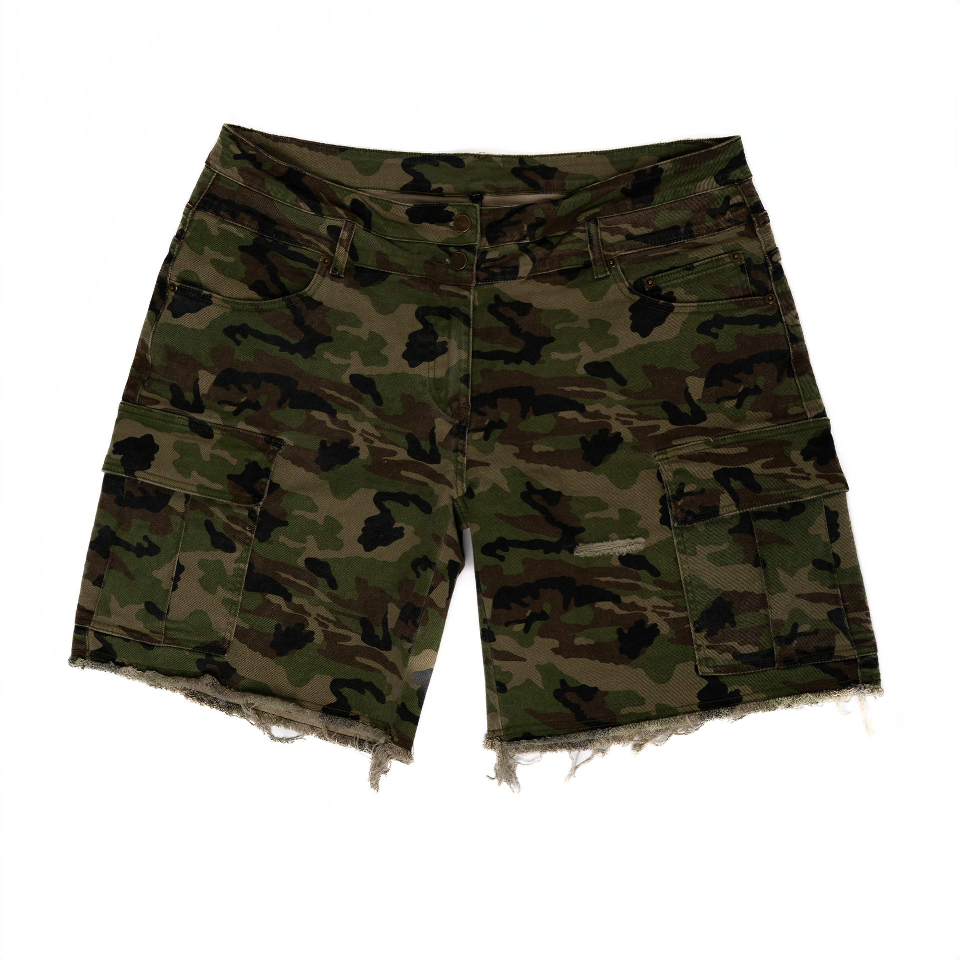 Double Layer Camo Shorts