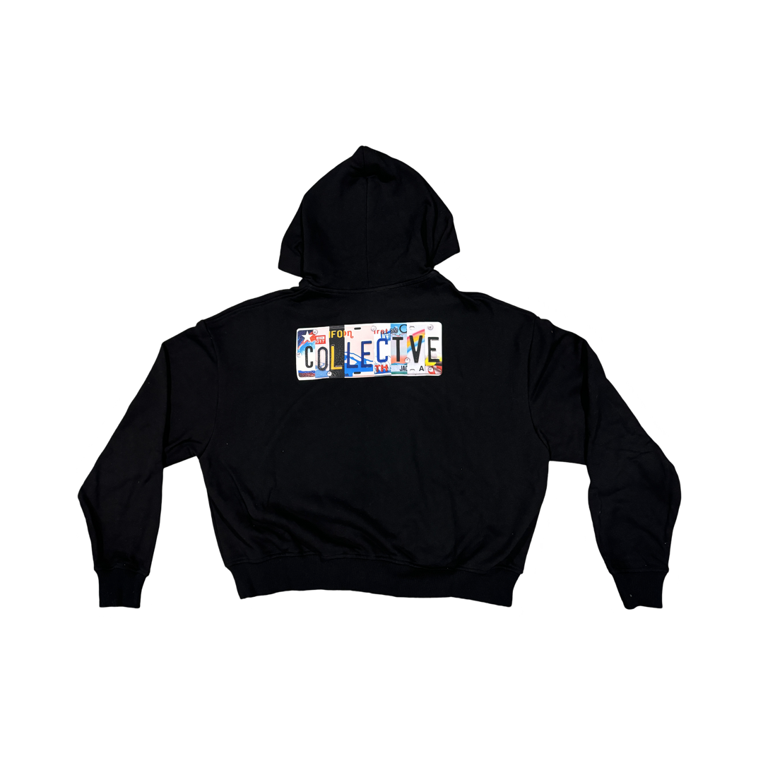 License Plate Zip Up Hoodie