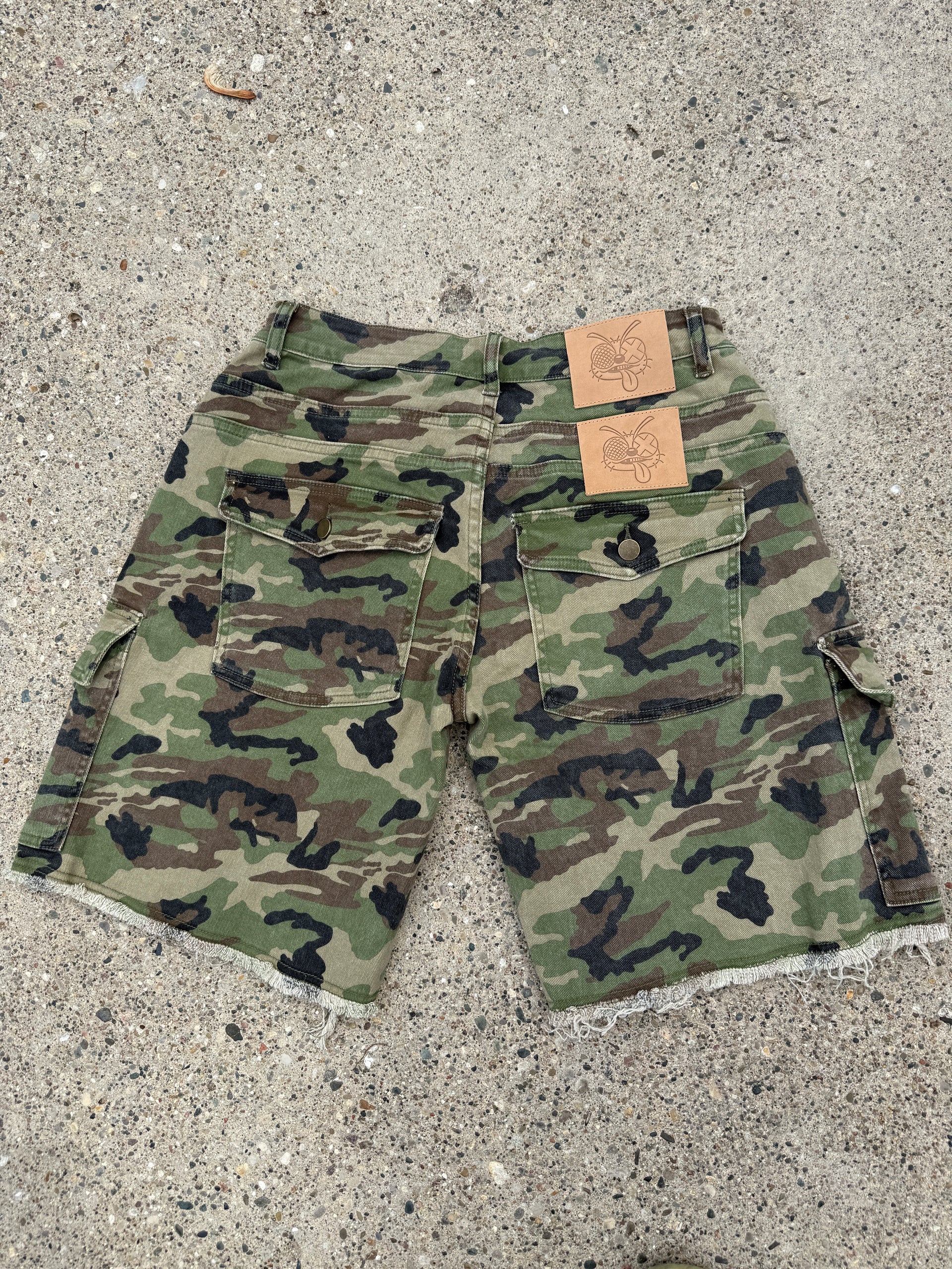 Double Layer Camo Shorts
