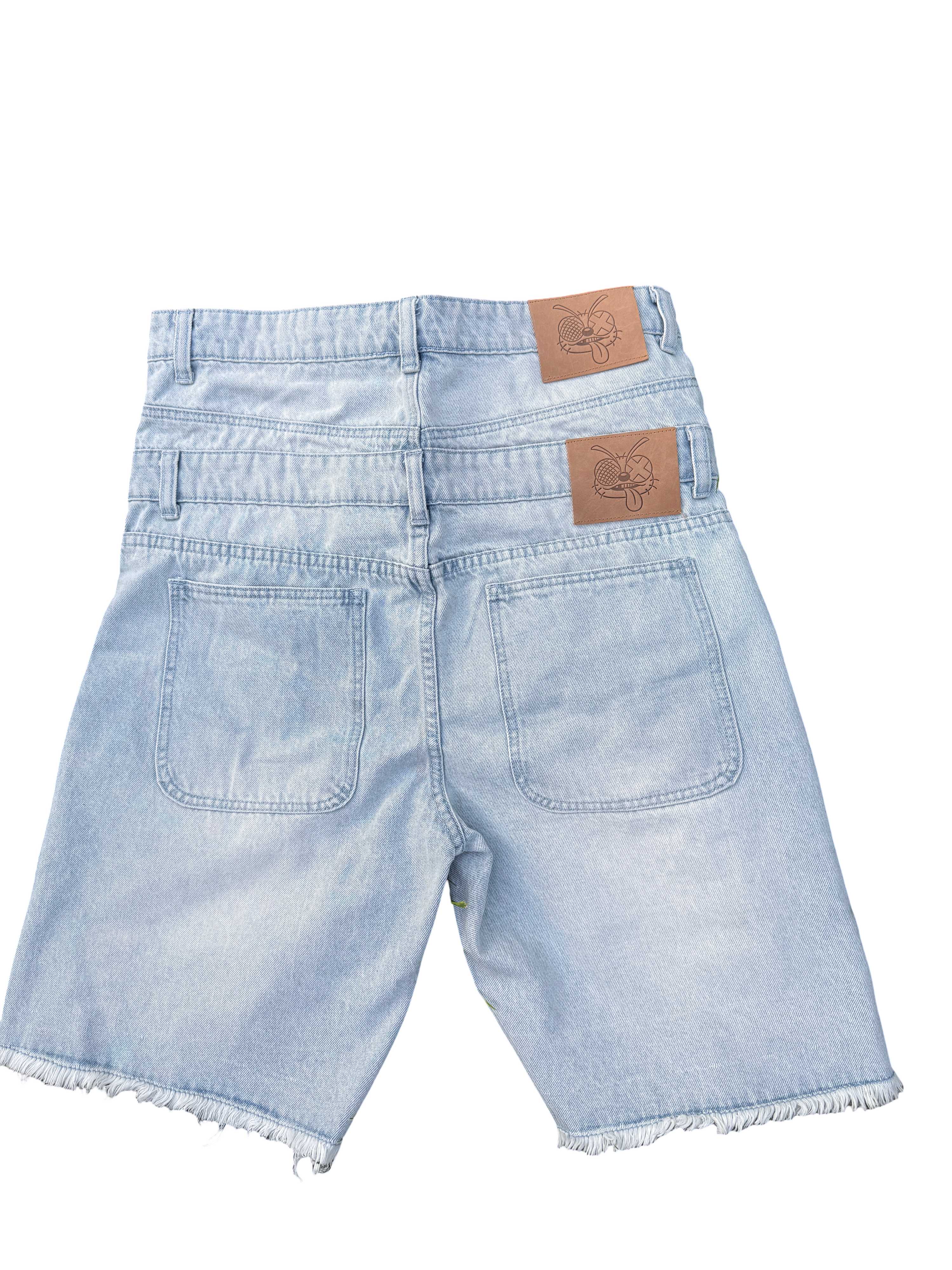 Double Layer Denim Jorts