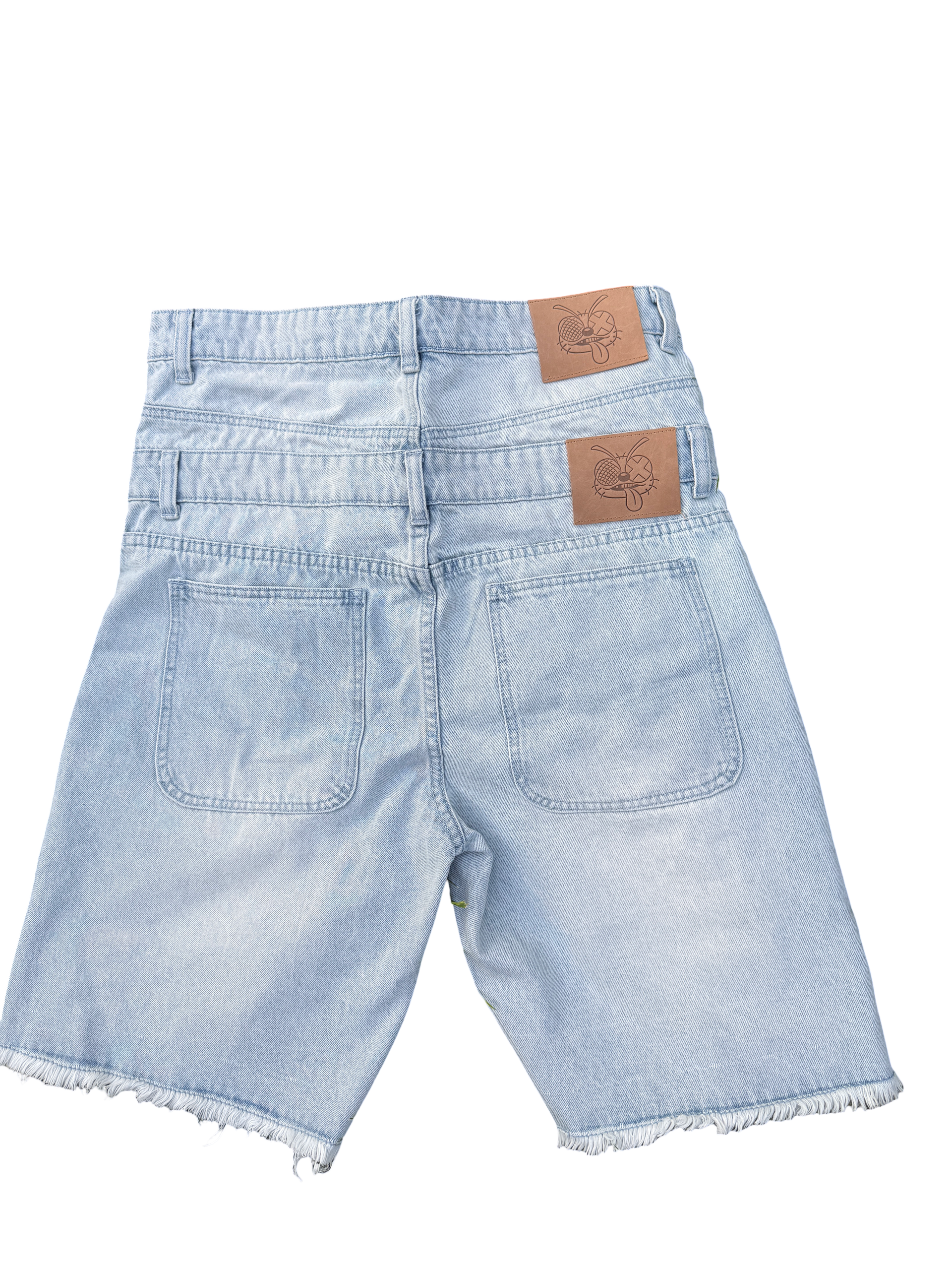 Double Layer Denim Jorts