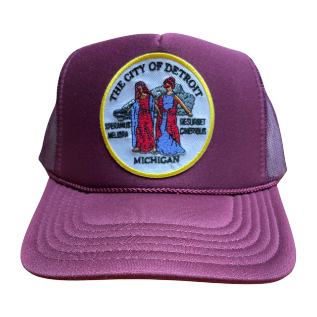 Spirit of the City Trucker Hat Burgundy
