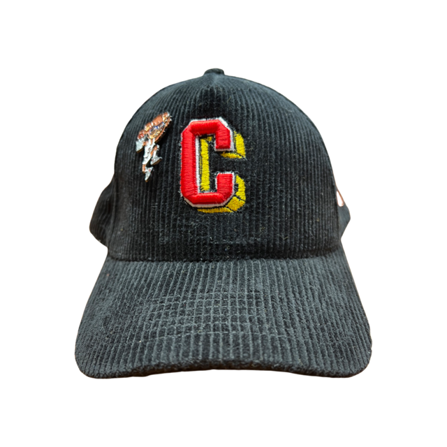 Corduroy Snapback Black