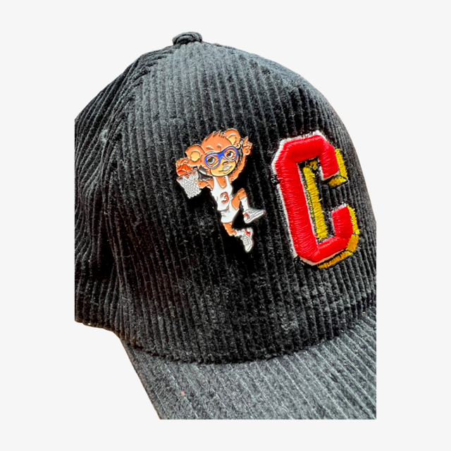 Corduroy Snapback Black