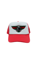 Cannon x Collectve Trucker Hat Red | The Collectve