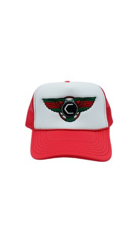 Cannon x Collectve Trucker Hat Red | The Collectve