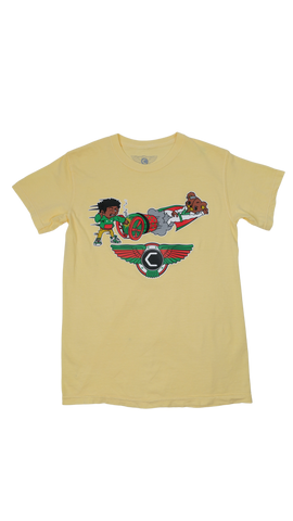 Legend of Rough Chuck & Teddy Knievel Tee - Butter | The Collectve