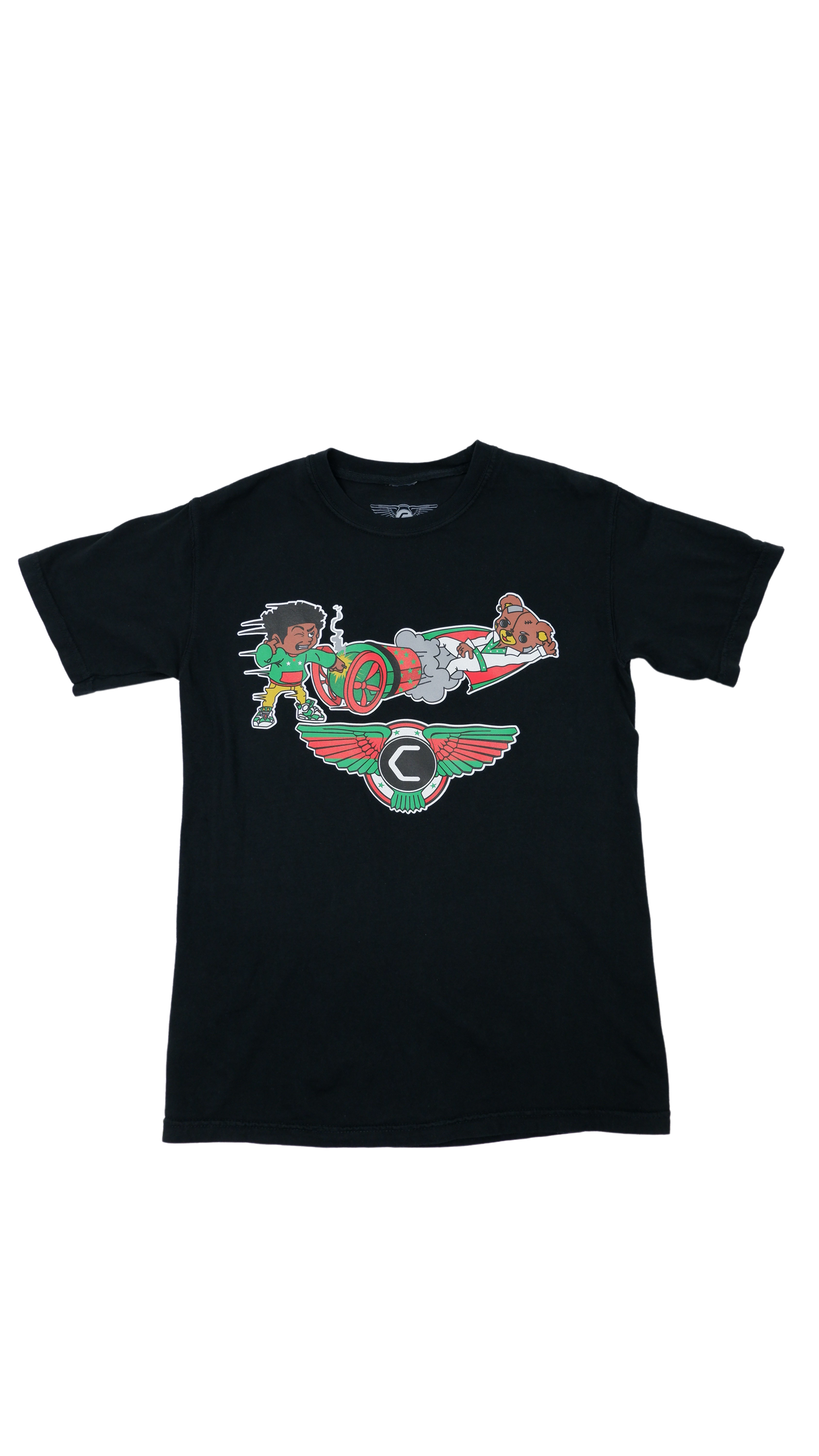 Legend of Rough Chuck & Teddy Knievel Tee - Black | The Collectve