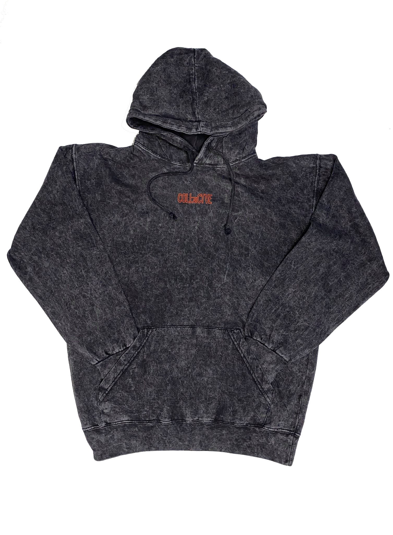 Black Acid Wash Hoodie | The Collectve