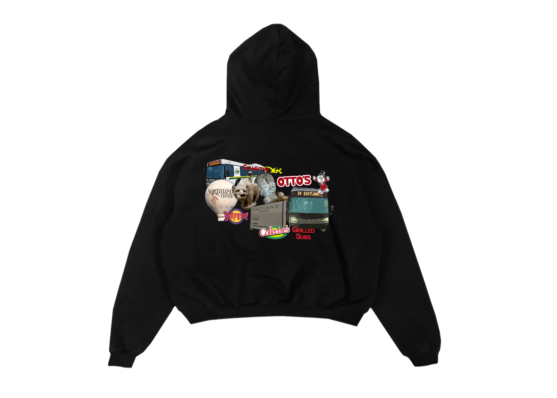 Collectve Center Hoodie Black