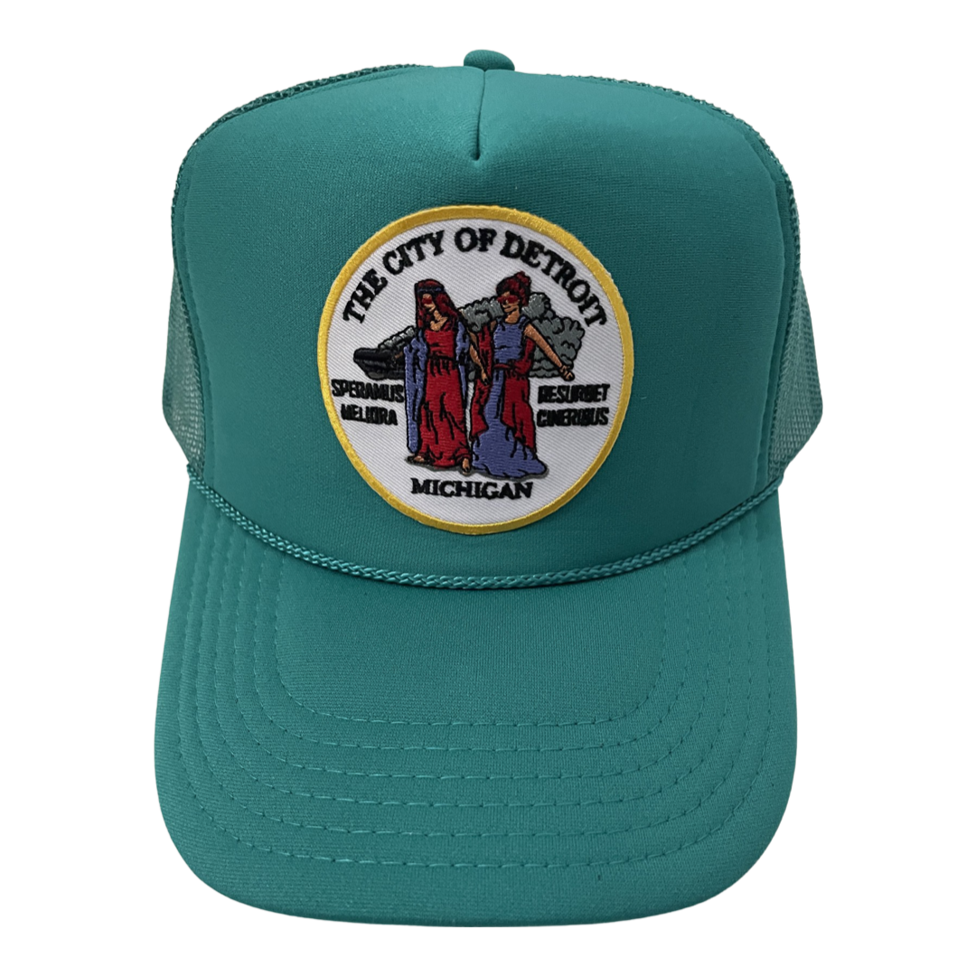 Spirit of the City Trucker Hat Jade | The Collectve
