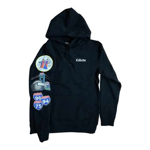 Old English Hoodie Black | The Collectve